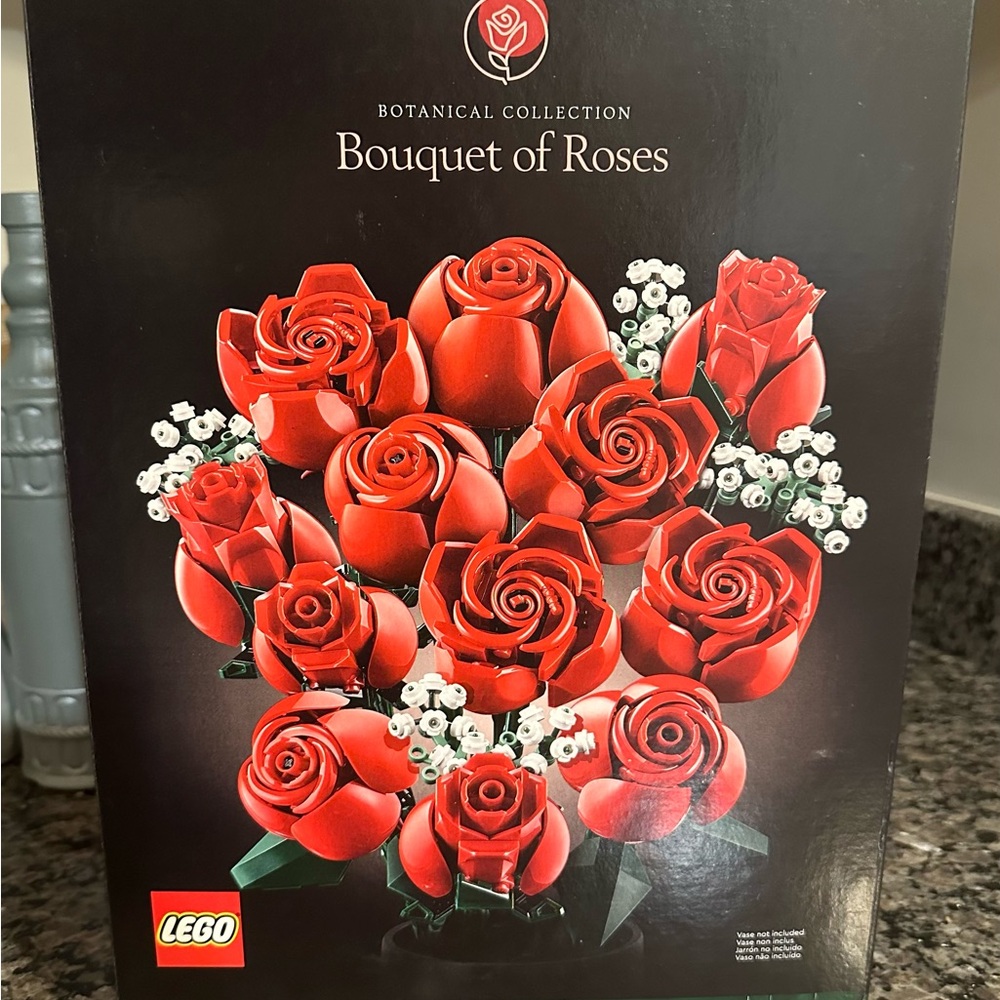 Lego Red Puzzle Bouquet Game